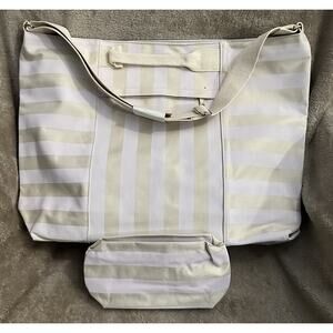 Gloria Vanderbilt Tote Around Town Duo Travel Shopping Shoulder & Cosmetic Bag